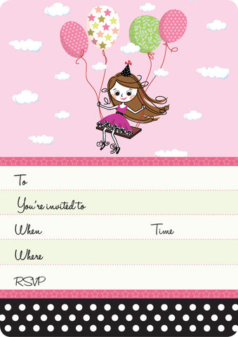 Party Girl Invite Set